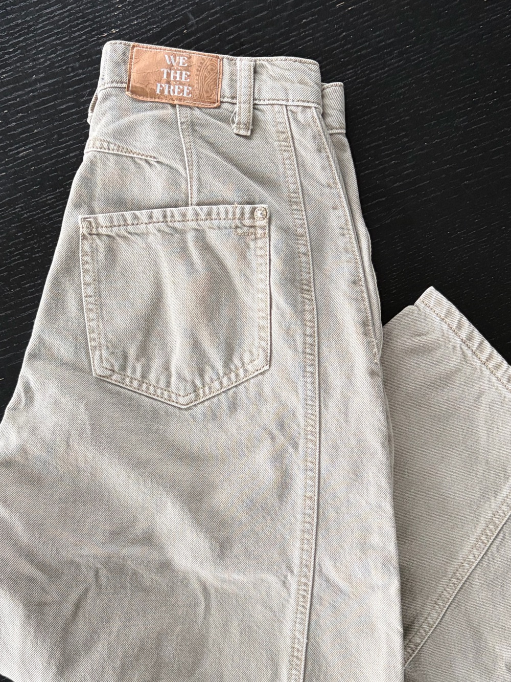 Free People We The Free Good Luck Barrel Jean in Khaki